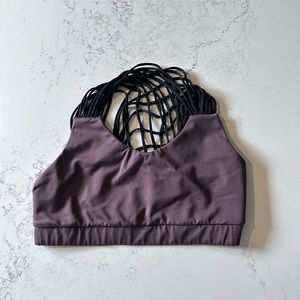 Reversible strappy back, sports bra, size medium